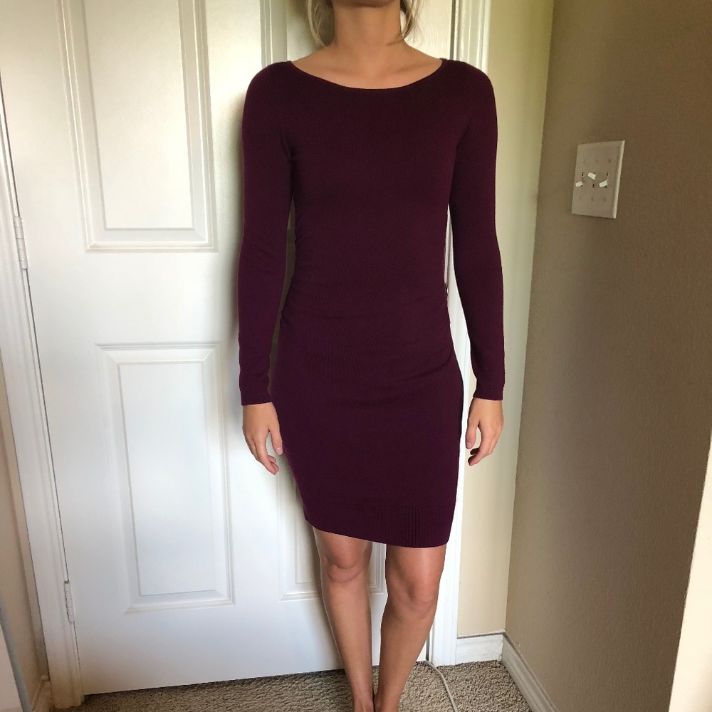 Ann Taylor Plum Sweater Dress